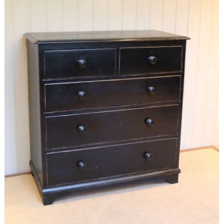 Viktorianische antike Weichholz Kommode britisch lackiert ca 1880