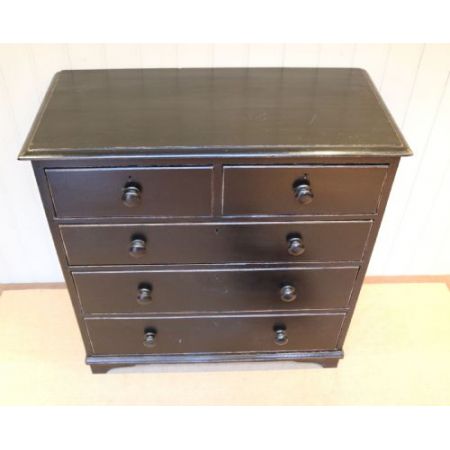 Viktorianische antike Weichholz Kommode britisch lackiert ca 1880