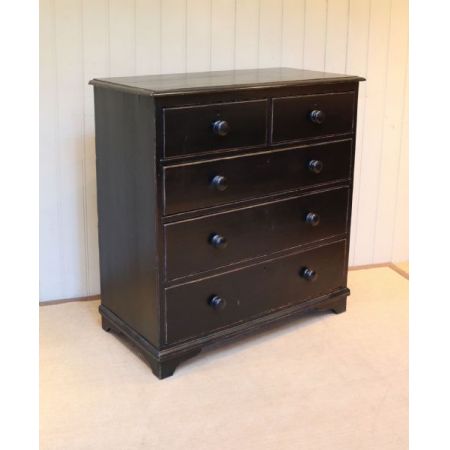 Viktorianische antike Weichholz Kommode britisch lackiert ca 1880