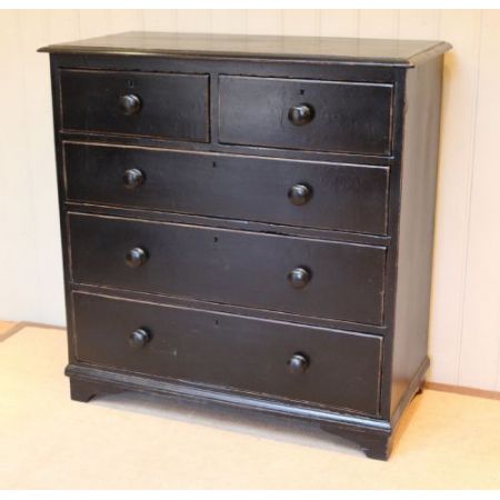 Viktorianische antike Weichholz Kommode britisch lackiert ca 1880