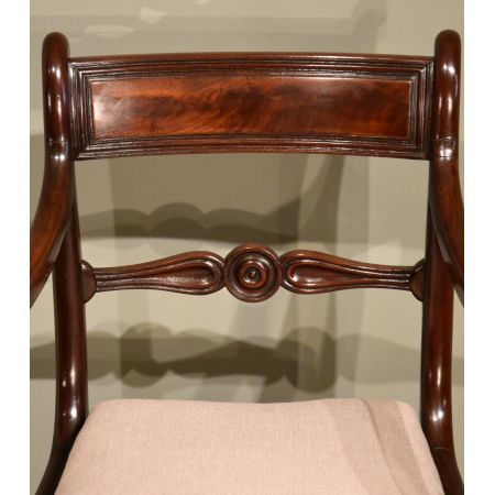 Antiker Regency Mahagoni Stuhl Esszimmerstuhl britisch ca 1810