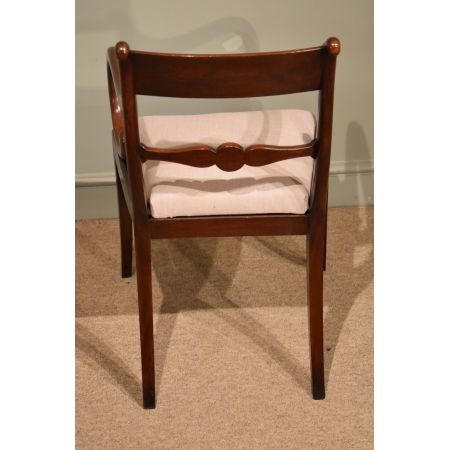 Antiker Regency Mahagoni Stuhl Esszimmerstuhl britisch ca 1810