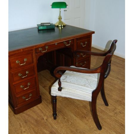 Britischer Regency Mahagoni Stuhl Küchenstuhl antik ca 1820