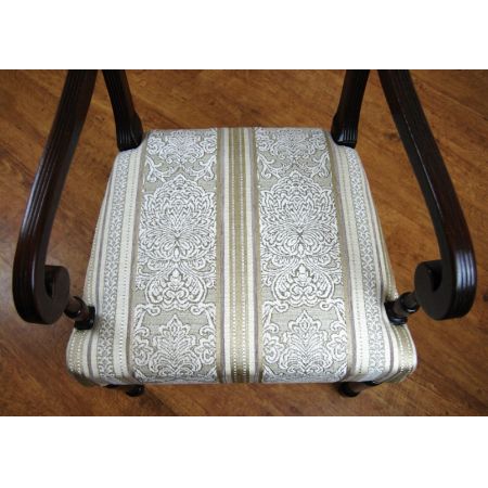 Britischer Regency Mahagoni Stuhl Küchenstuhl antik ca 1820