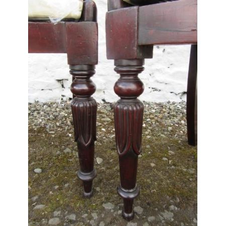 Viktorianische antike Mahagoni Stühle britisch ca 1860