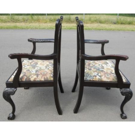 Antike britische Mahagoni Stühle Esszimmerstühle ca 1920