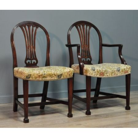 Antike britische Mahagoni Stühle Küchenstühle ca 1920