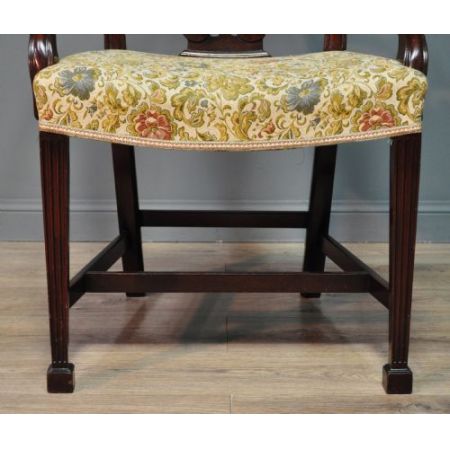 Antike britische Mahagoni Stühle Küchenstühle ca 1920