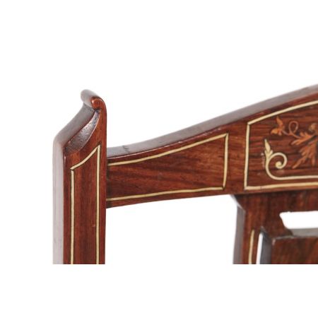 Edwardianische antike Palisander Stühle britisch Küchenstühle ca 1900