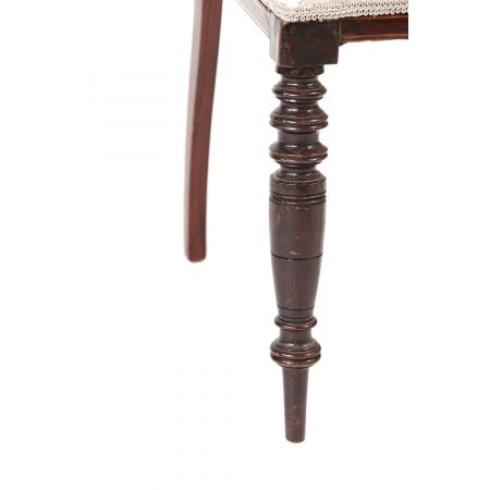 Edwardianische antike Palisander Stühle britisch Küchenstühle ca 1900