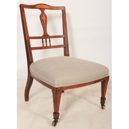 Antike britische Palisander Stühle Küchenstühle ca 1900