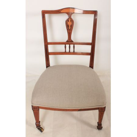 Antike britische Palisander Stühle Küchenstühle ca 1900