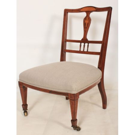 Antike britische Palisander Stühle Küchenstühle ca 1900