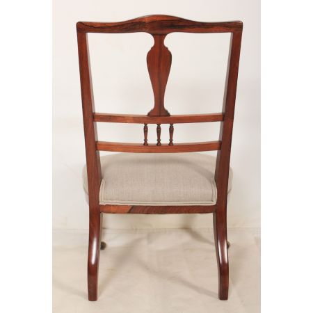 Antike britische Palisander Stühle Küchenstühle ca 1900