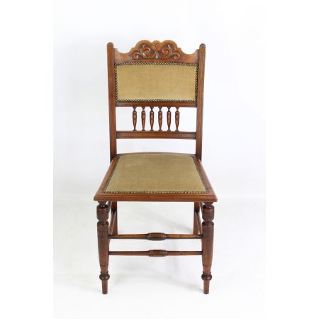 Edwardianische Arts & Crafts Nussbaum Stühle englisch antik ca 1890