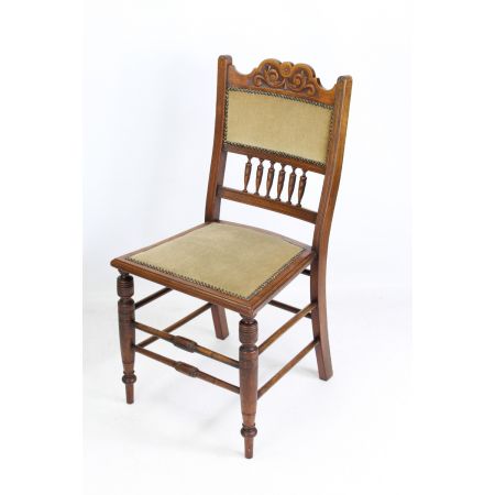 Edwardianische Arts & Crafts Nussbaum Stühle englisch antik ca 1890