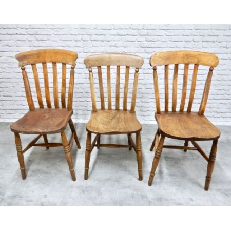 Antike viktorianische Ulmen Buchen Stühle Windsor Landhaus ca 1860
