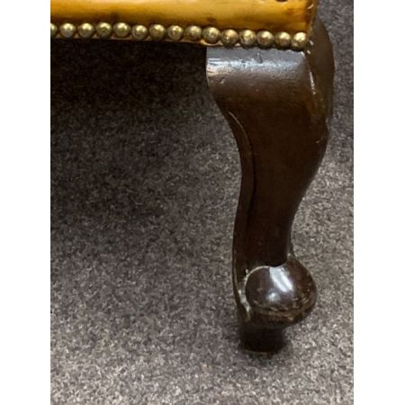 Edwardianischer antiker Chesterfield Ledersessel Echtleder Sessel britisch ca 1890