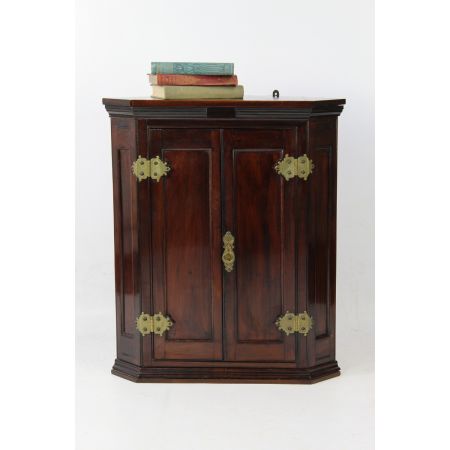 Antiker Arts & Crafts Mahagoni Eckschrank Schrank Hängeschrank britisch ca 1890