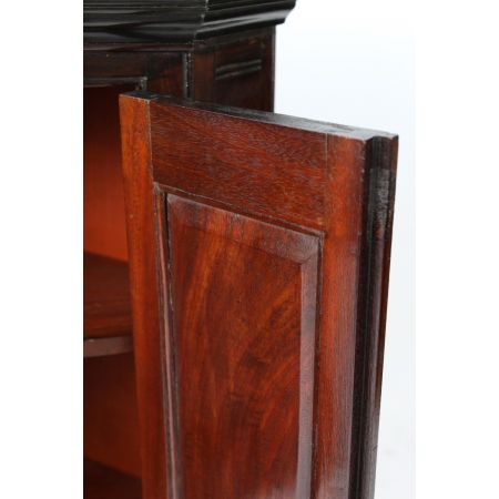 Antiker Arts & Crafts Mahagoni Eckschrank Schrank Hängeschrank britisch ca 1890