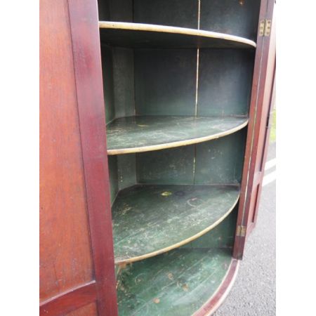 Georgianischer britischer Mahagoni Eckschrank Schrank antik ca 1800