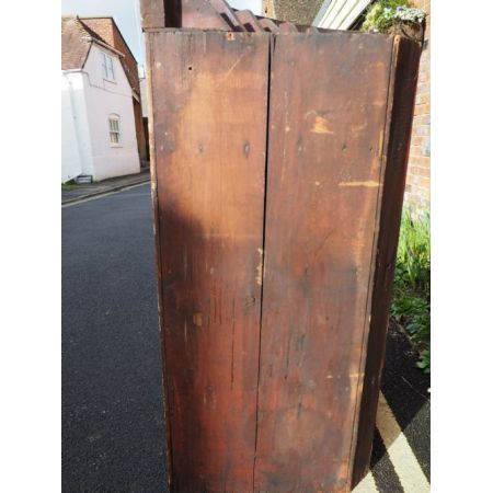 Georgianischer britischer Mahagoni Eckschrank Schrank antik ca 1800