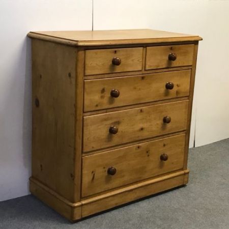 Viktorianische antike Kiefern Kommode Weichholz britisch ca 1860