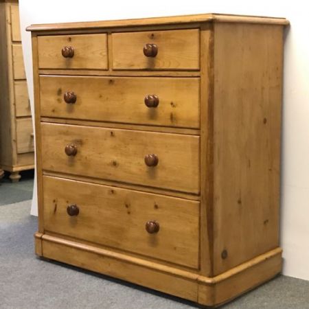 Viktorianische antike Kiefern Kommode Weichholz britisch ca 1860
