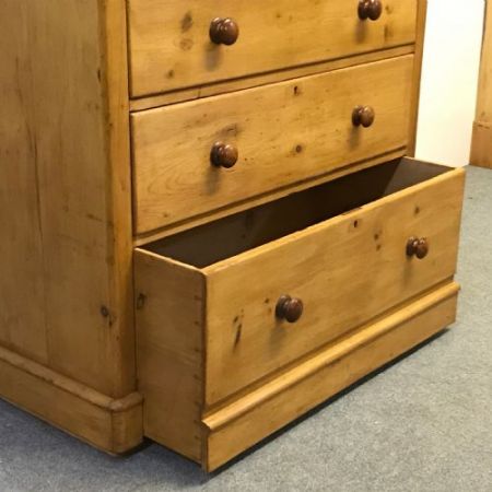 Viktorianische antike Kiefern Kommode Weichholz britisch ca 1860