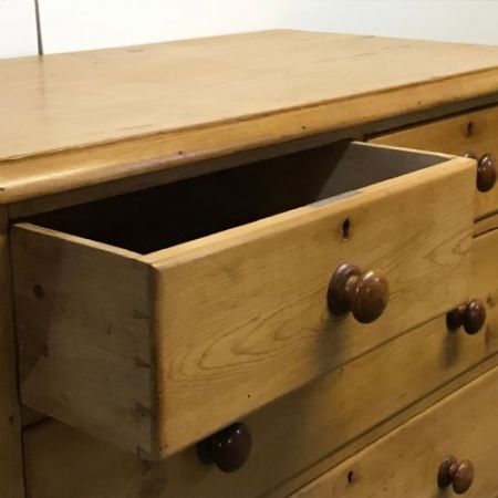 Viktorianische antike Kiefern Kommode Weichholz britisch ca 1860