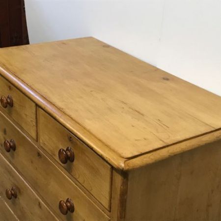 Viktorianische antike Kiefern Kommode Weichholz britisch ca 1860