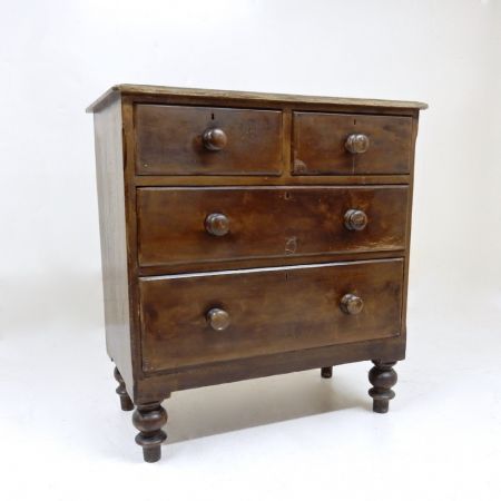 Viktorianische antike Kiefern Kommode Weichholz britisch ca 1890