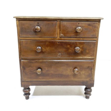 Viktorianische antike Kiefern Kommode Weichholz britisch ca 1890