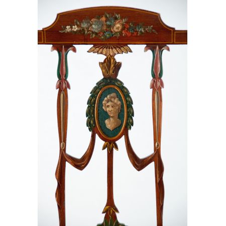 Edwardianische antike Mahagoni Sitzbank Echtleder Lederbank britisch ca 1890