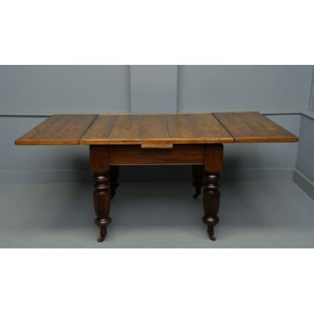 Viktorianischer antiker Kiefern Mahagoni Esstisch ca 1890