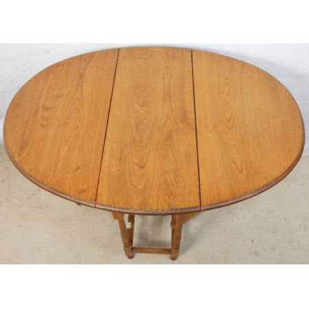 Antiker britischer Eichen Esstisch Gateleg ca 1930