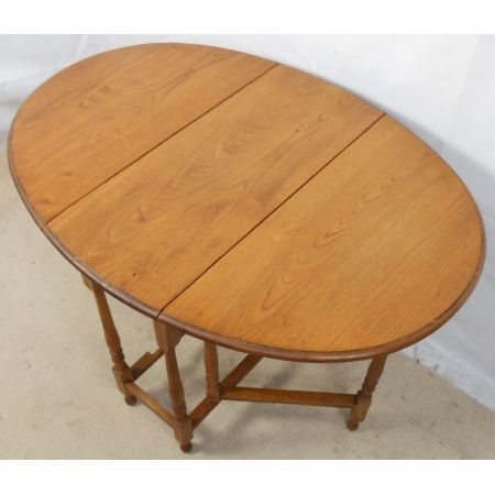 Antiker britischer Eichen Esstisch Gateleg ca 1930