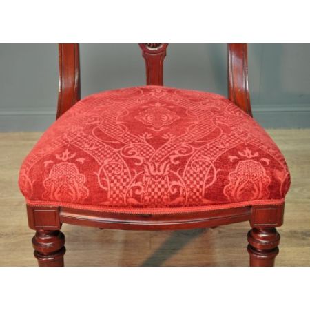 Viktorianische antike Mahagoni Stühle britisch ca 1860