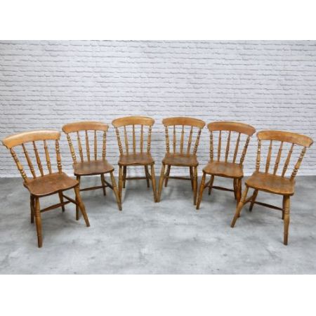 Englische antike Landhaus Stühle Ulme Buche Küchenstühle ca 1890