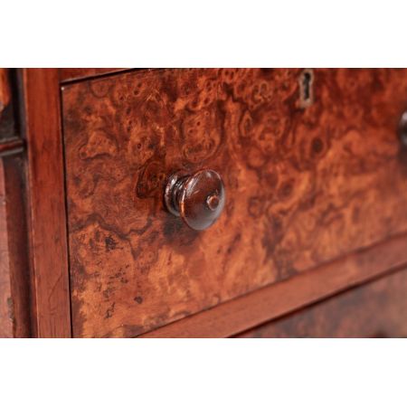 Viktorianischer antiker Davenport Schreibtisch Nussbaum ca 1850