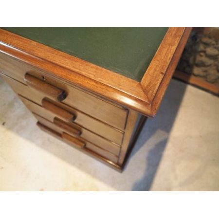 Antiker Art Deco Mahagoni Schreibtisch englisch 1920