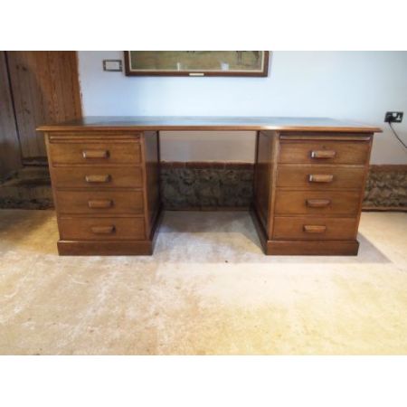 Antiker Art Deco Mahagoni Schreibtisch englisch 1920