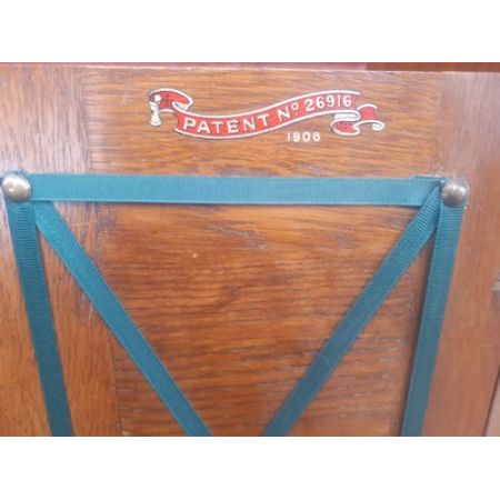 Edwardianischer antiker Eichen Schreibtisch englisch ca 1890