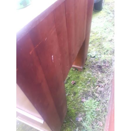 Edwardianischer antiker Eichen Schreibtisch englisch ca 1890