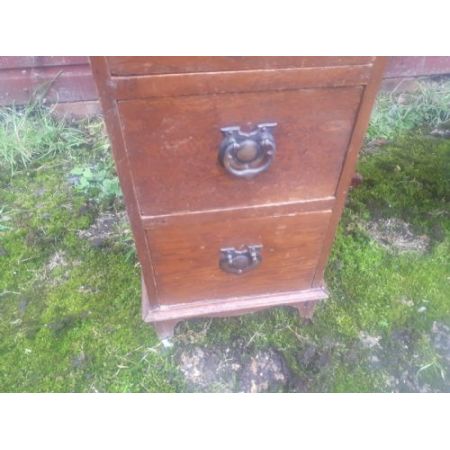 Edwardianischer antiker Eichen Schreibtisch englisch ca 1890