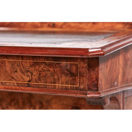 Viktorianischer antiker Davenport Schreibtisch Nussbaum ca 1860