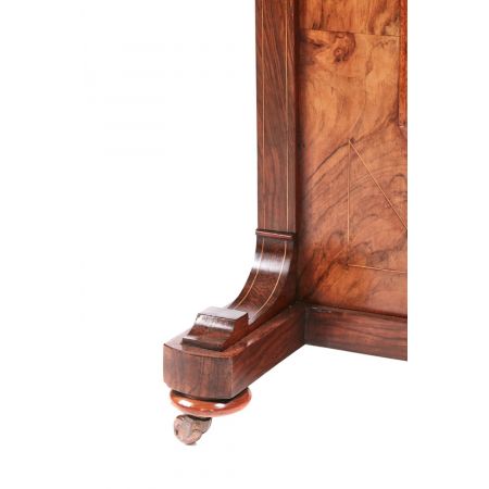 Viktorianischer antiker Davenport Schreibtisch Nussbaum ca 1860