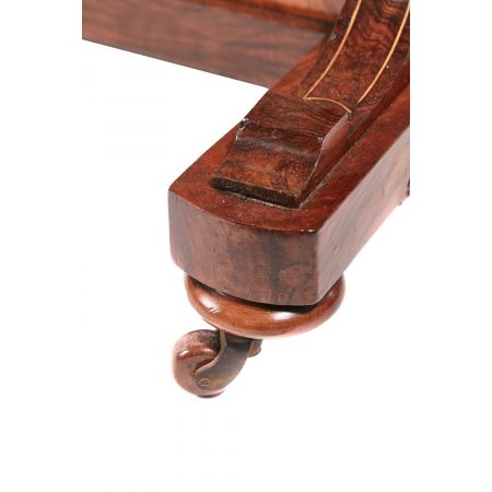 Viktorianischer antiker Davenport Schreibtisch Nussbaum ca 1860