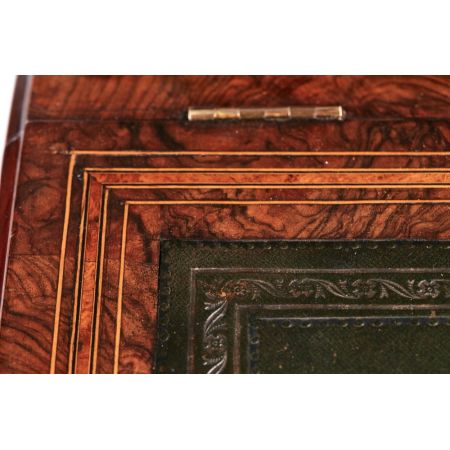 Viktorianischer antiker Davenport Schreibtisch Nussbaum ca 1860