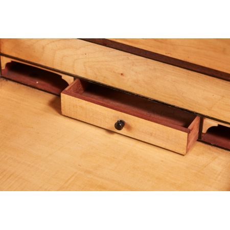 Viktorianischer antiker Davenport Schreibtisch Nussbaum ca 1860